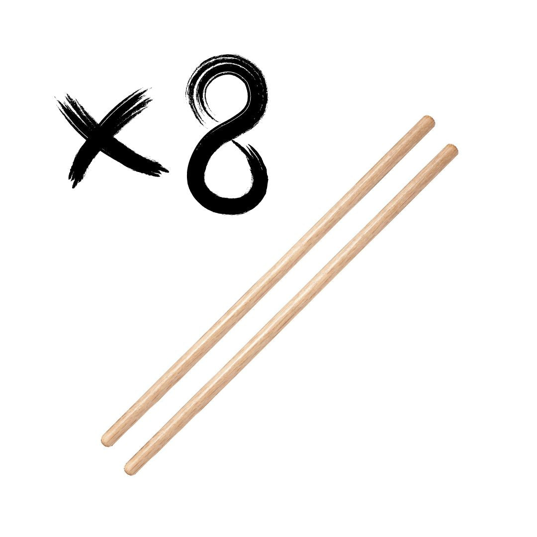 Kit 8 Pares de Baquetas para Timbal